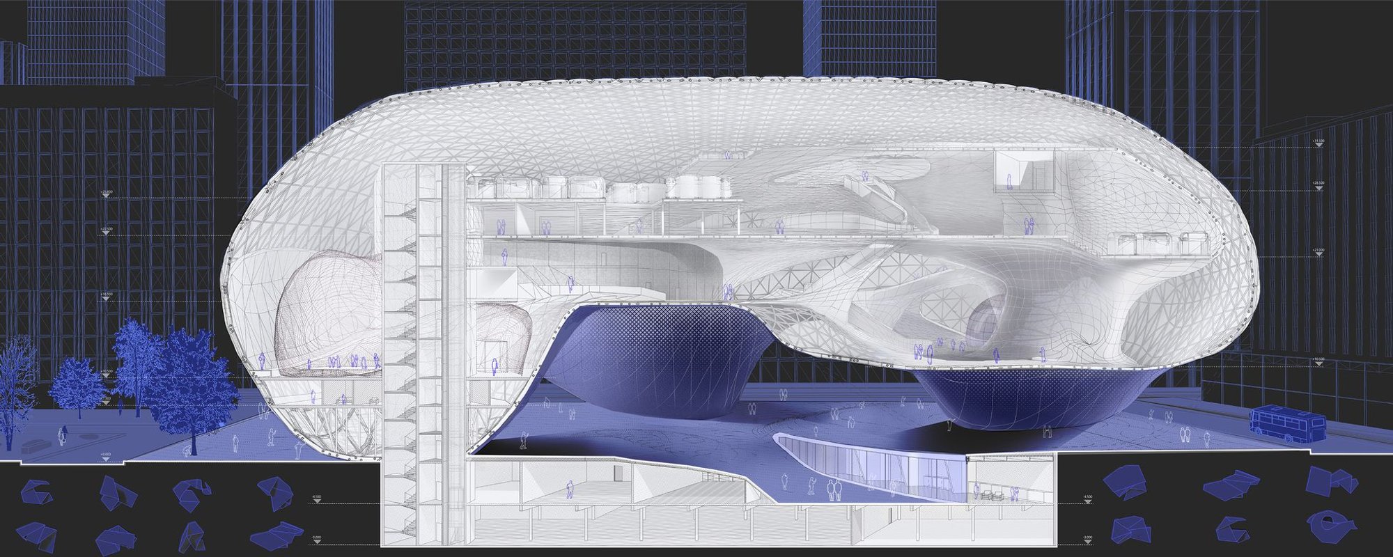 Bubble Hub: Co-Living Under a Single Dome