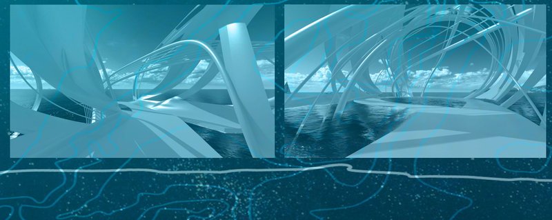 Interior view of underwater sanctuaries integrating culture and conservation."