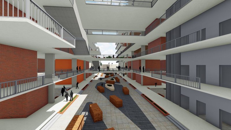 Linear circulation pathways ensuring accessibility and efficient flow.