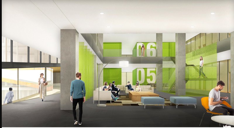 Vibrant semi-public zones designed for relaxation, collaboration, and community engagement.