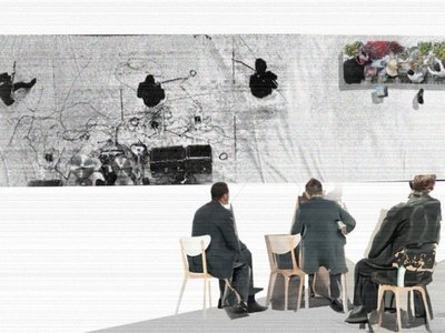 Blank Canvas: Turning Madrid's Stone Plaza into an Oversized Drafting Table