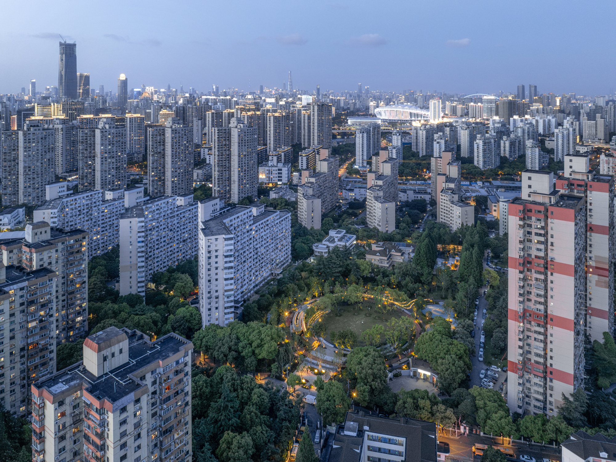 VIASCAPE Wraps a Circular Pavilion in Trees to Revive a Shanghai Neighborhood Park