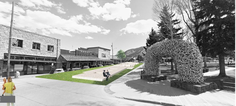 A bird’s-eye perspective highlighting the strategic placement of platforms and their harmony with natural elements.