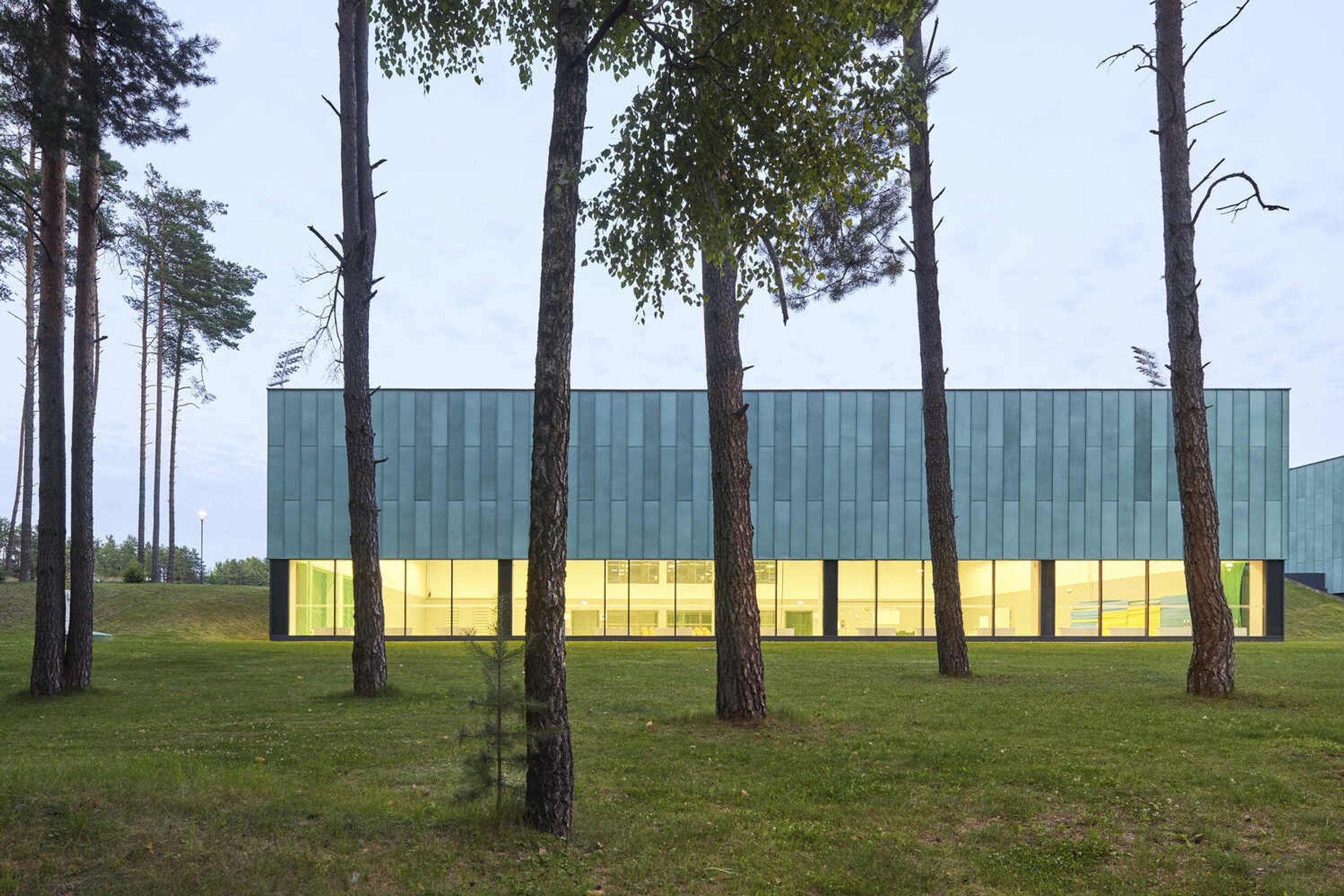 Architektūros linija Wraps a Lithuanian Sports Campus in a Corrugated Metal Spectrum