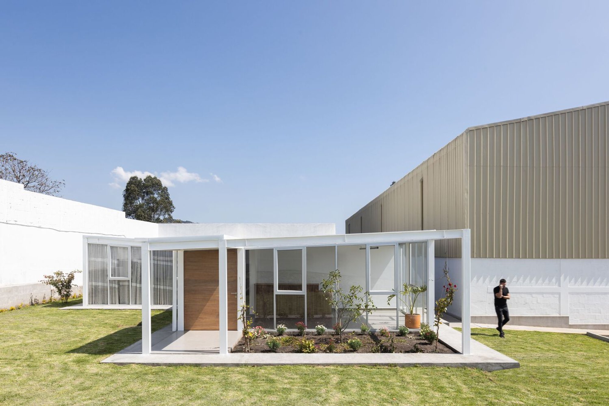 Office x Tohme Wraps a Modular Textile Workspace in Corrugated Metal on the Outskirts of Quito