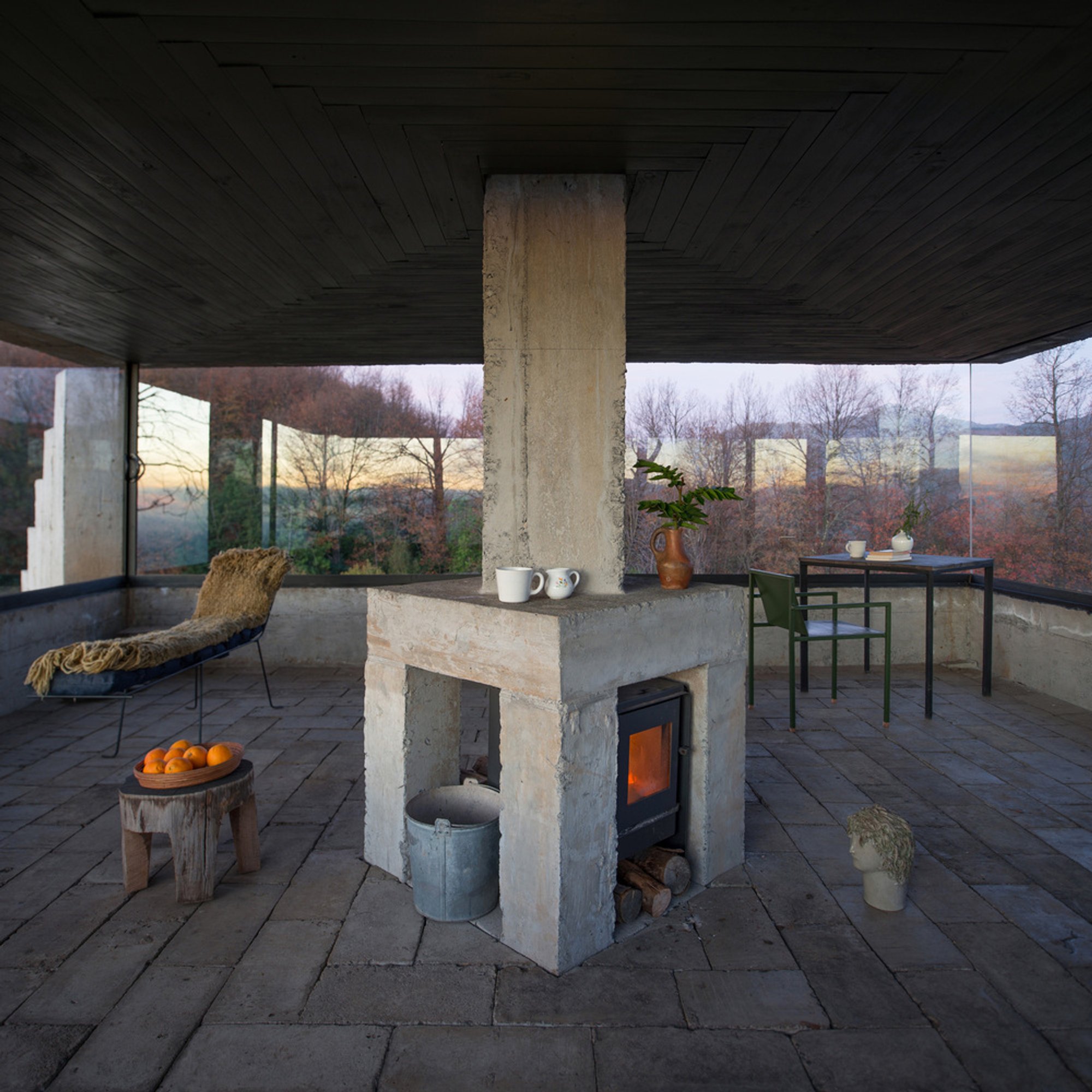 Pezo von Ellrichshausen Places a Concrete Hearth Pavilion on a Chilean Hilltop
