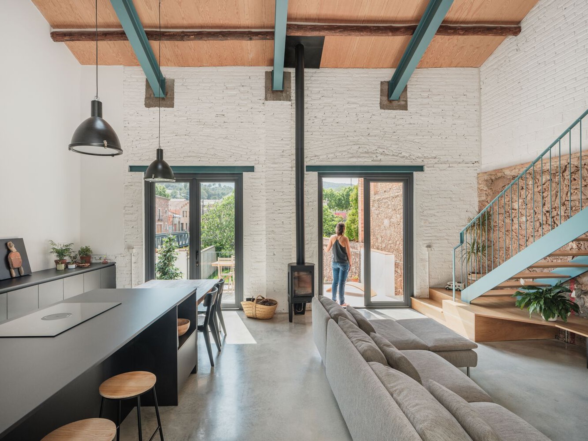 Judit Falgueras Arquitectura Converts an Old Garage into a Light-Filled Family Home in Girona
