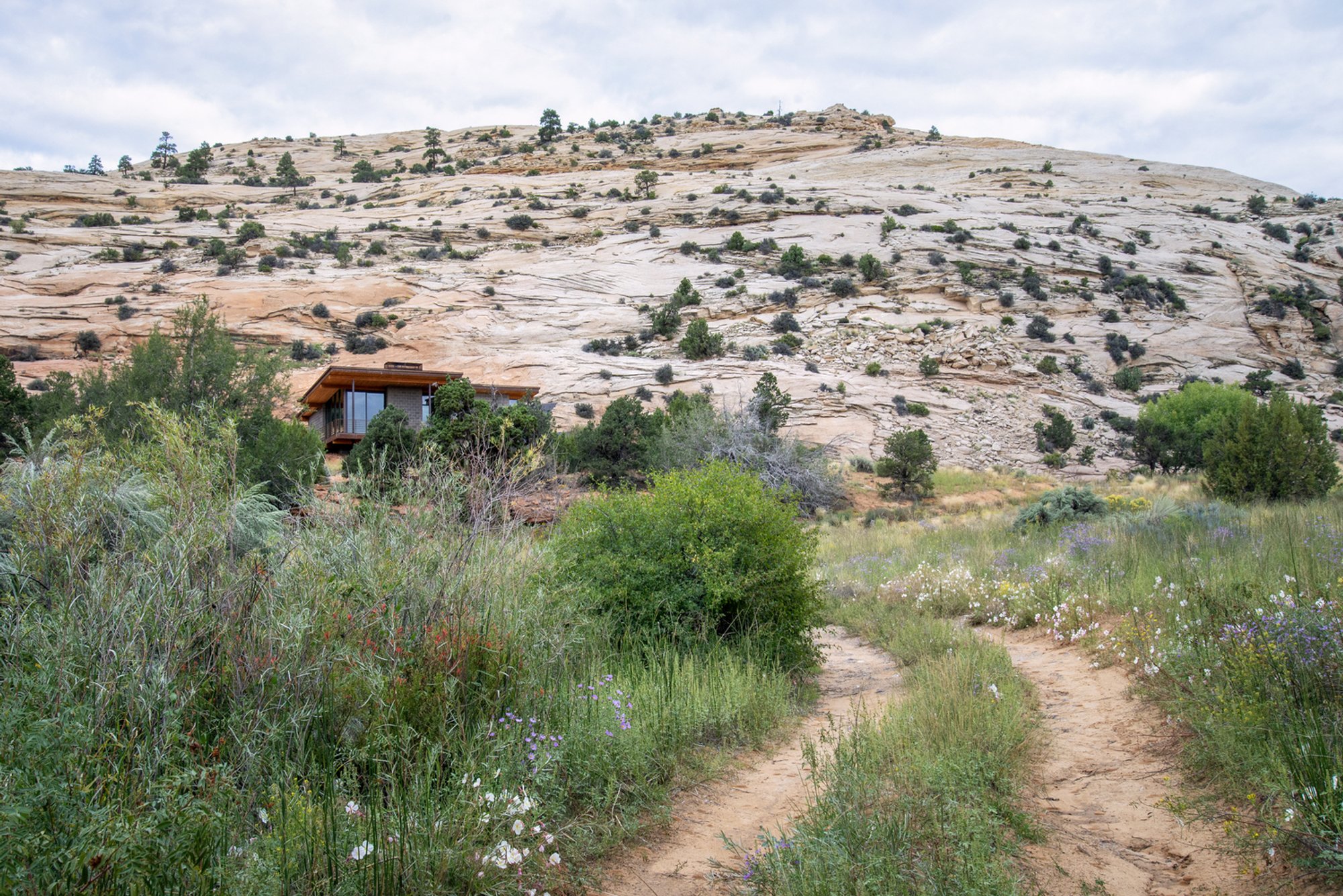 Imbue Design Tucks a Concrete Block Retreat into the Sandstone Canyons of Escalante
