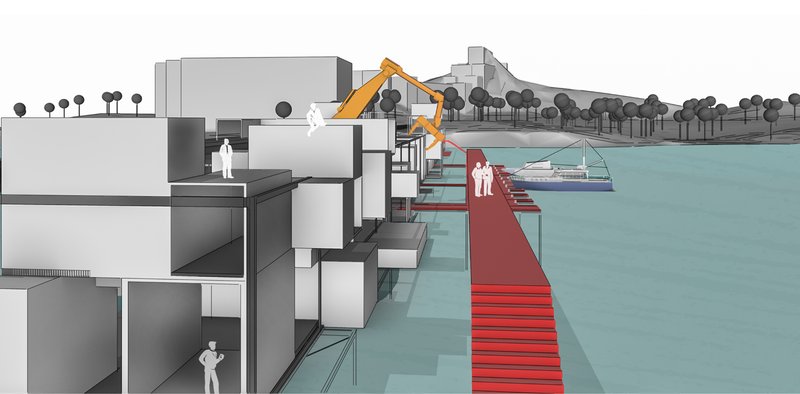 Interactive Spaces: Users exploring modular designs and interactive walkways.