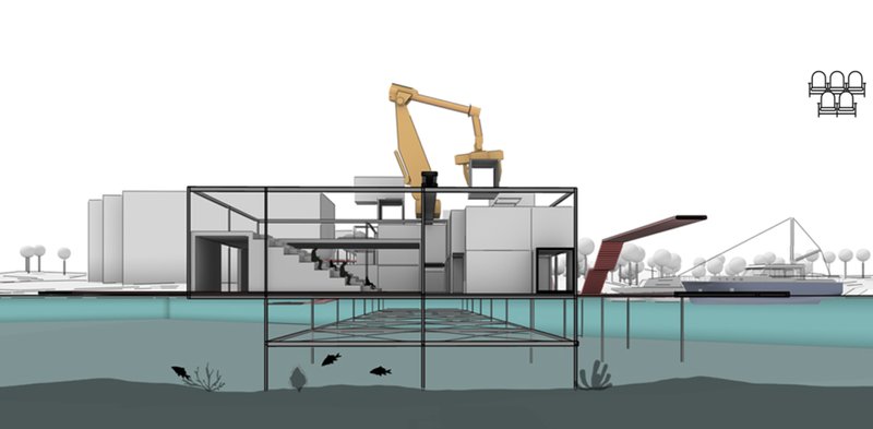 Innovative Spaces: Visitors experiencing futuristic architectural environments.