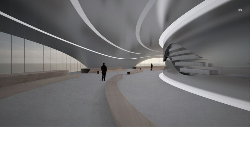 Dynamic interior spaces promoting interaction and creative engagement.