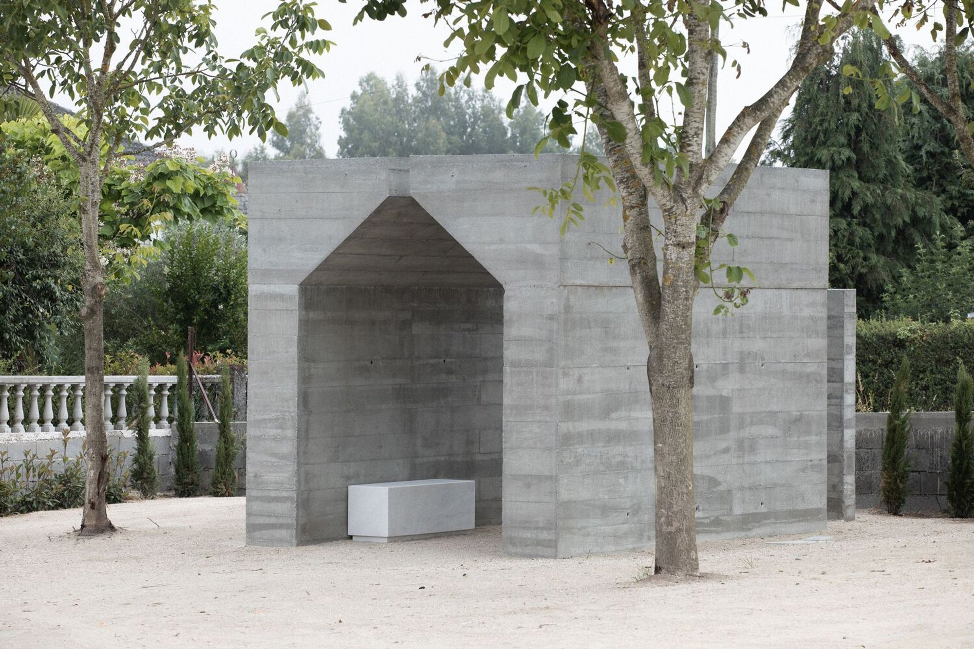 José Morgado Carves a 12-Square-Meter Chapel from a Single Block of Concrete in Rural Portugal