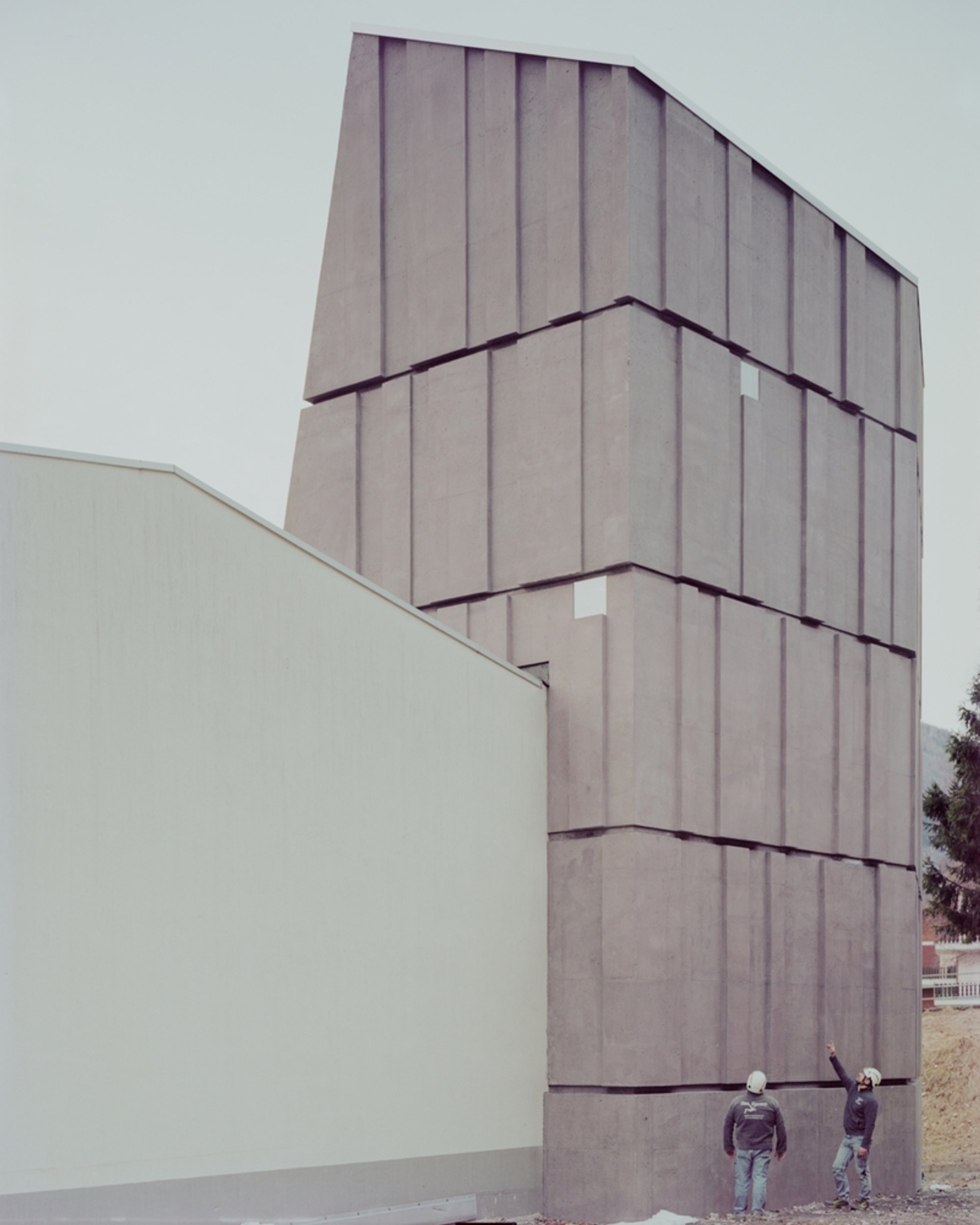 ES-arch Carves a Concrete Climbing Gym into an Alpine Valley in Northern Italy