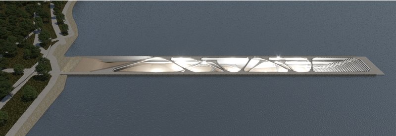 Aerial Overview: A striking aerial shot displaying the full integration of Inside-Out within its natural surroundings.