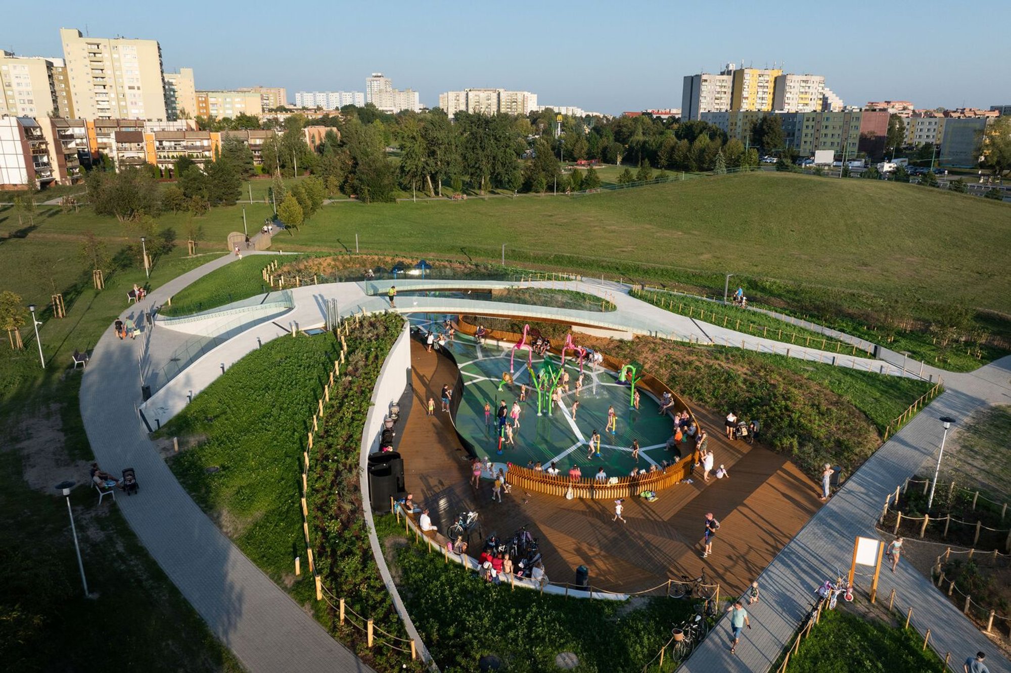 Natural Playground Design in Urban Parks: Playgrounds in Jaworek Park, Tychy
