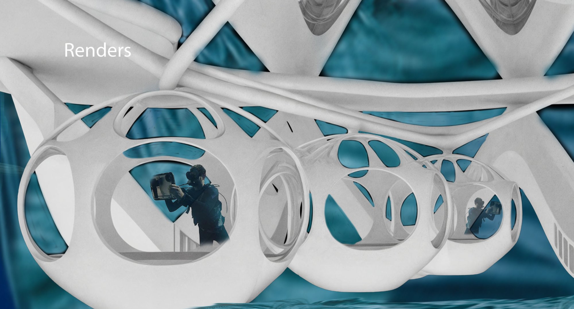 Hydro Shell Nexus: A Folded Shell Pavilion Floating on Open Ocean