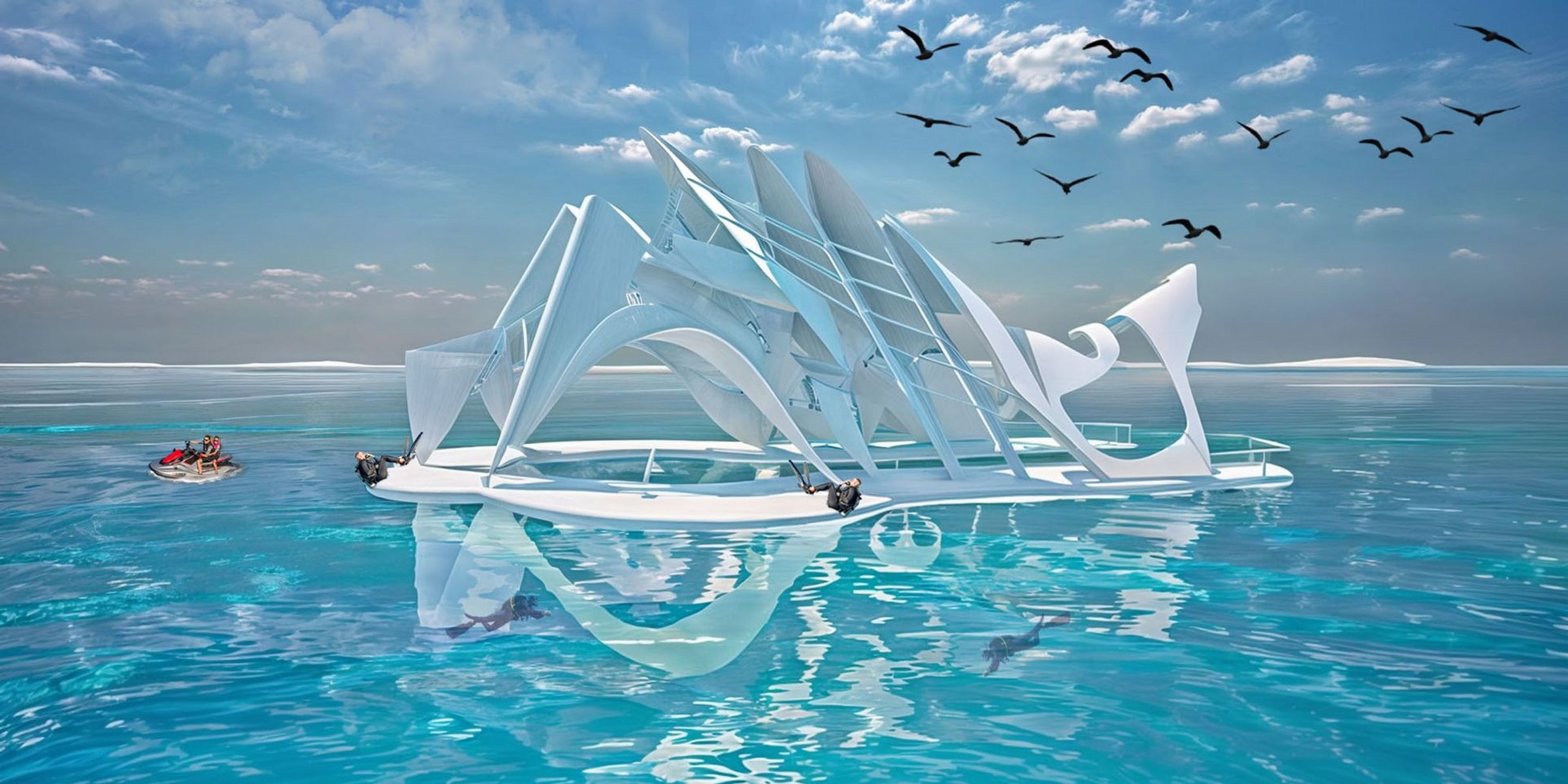 Hydro Shell Nexus: Redefining Sustainable Underwater Architecture