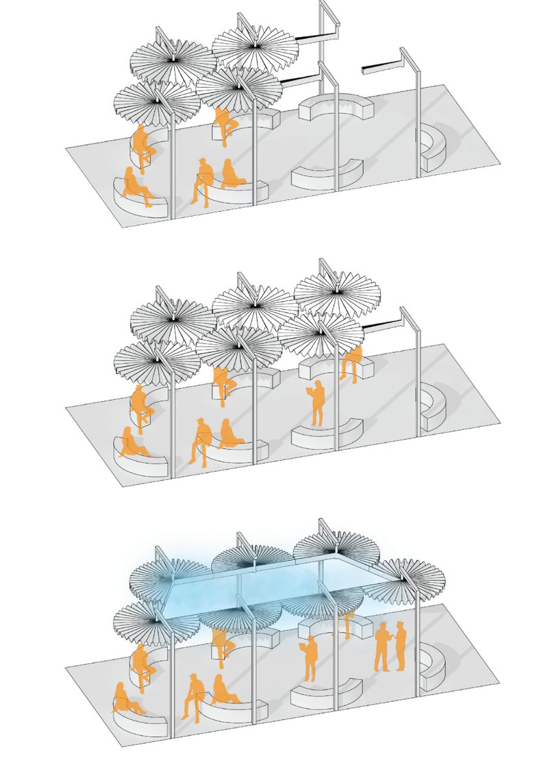 Multi-Functional Urban Furniture – Modular installations enhancing cityscapes with engaging, adaptable seating and shading designs.