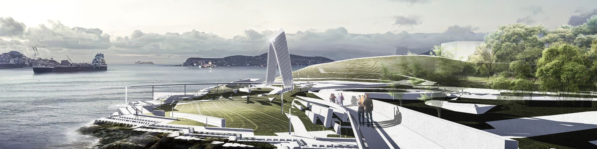 Ocean Heart: A Waterfront That Desalinates, Irrigates, and Returns Water to the Sea