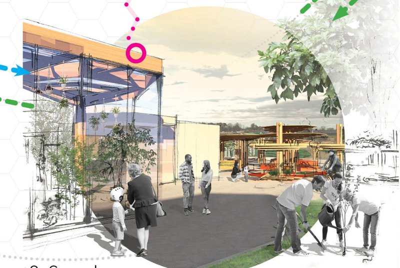 Community Greenhouse – A shared space fostering urban farming and green living.
