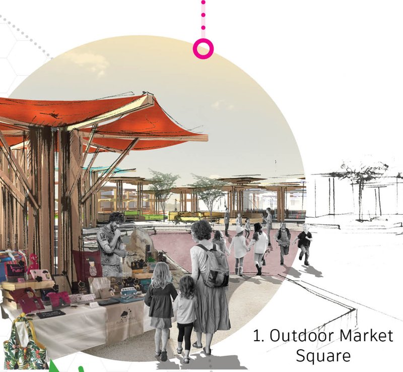Open-Air Marketplace – A thriving outdoor market connecting local vendors and visitors.