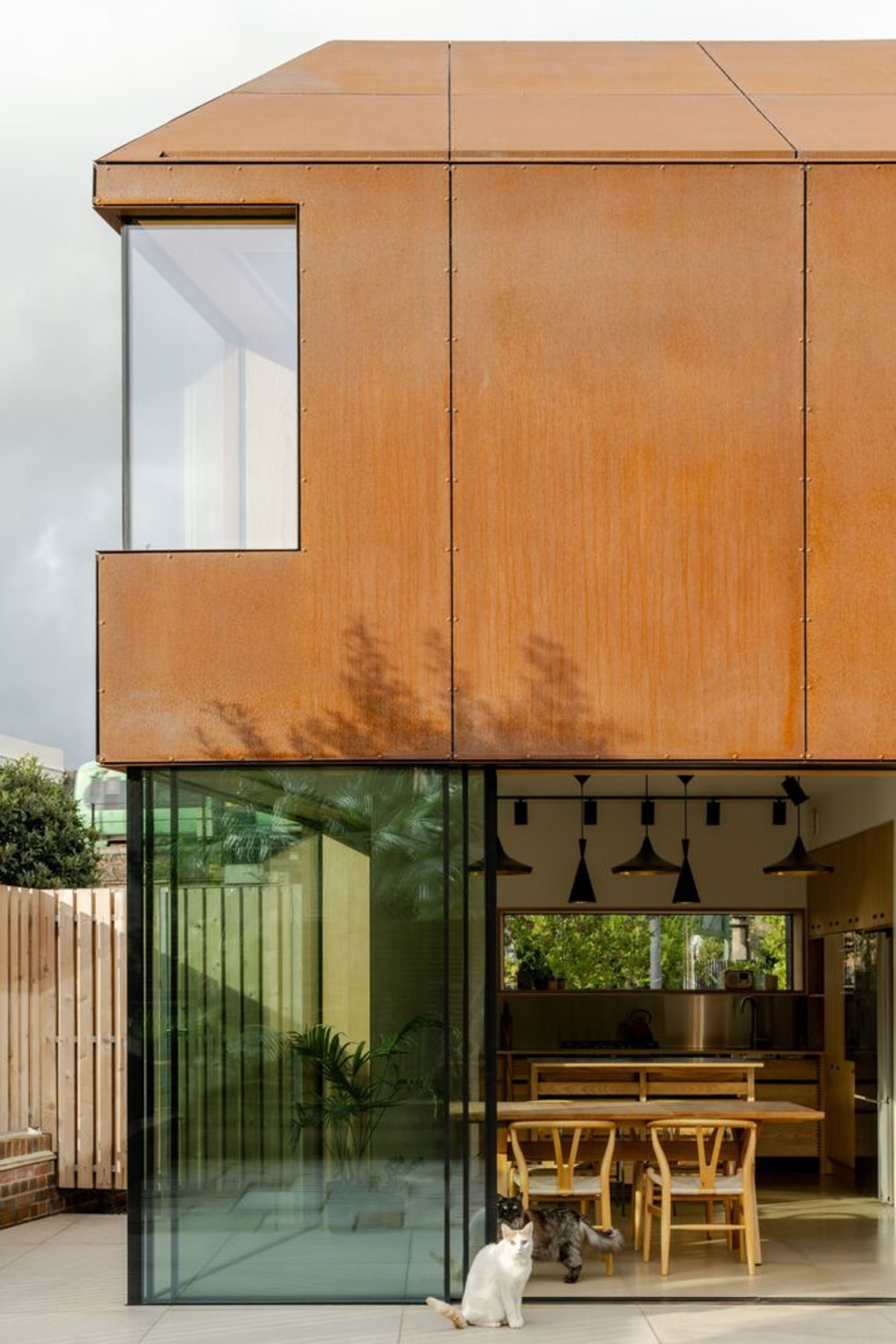 Studio on the Rye Wraps a Peckham Terrace House in Weathered Corten Steel