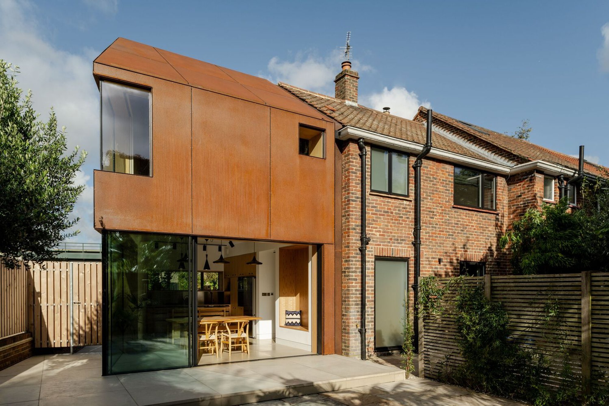 Corten Steel House Design: Rusty House on the Rye by Studio on the Rye