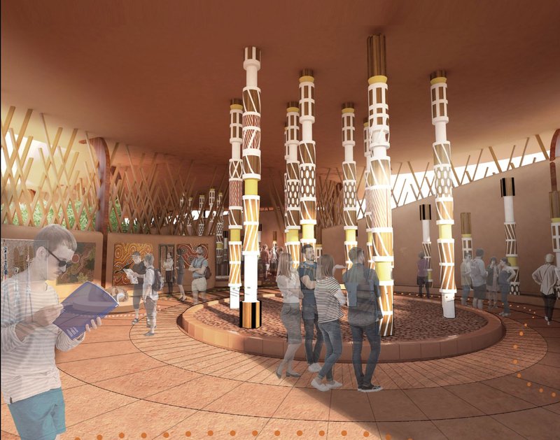 Exhibition Hall – Showcasing cultural heritage with immersive architecture and storytelling.