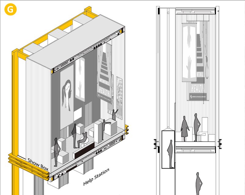 Interactive Art Hub – Show Box concept supporting grassroots artists.