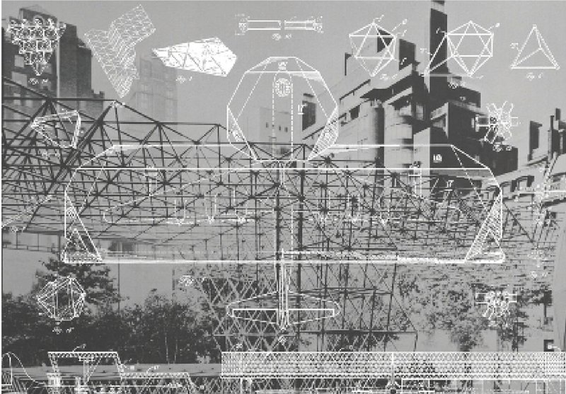 Digital Blueprint of Space Frames – Structural framework integrating computational design principles.