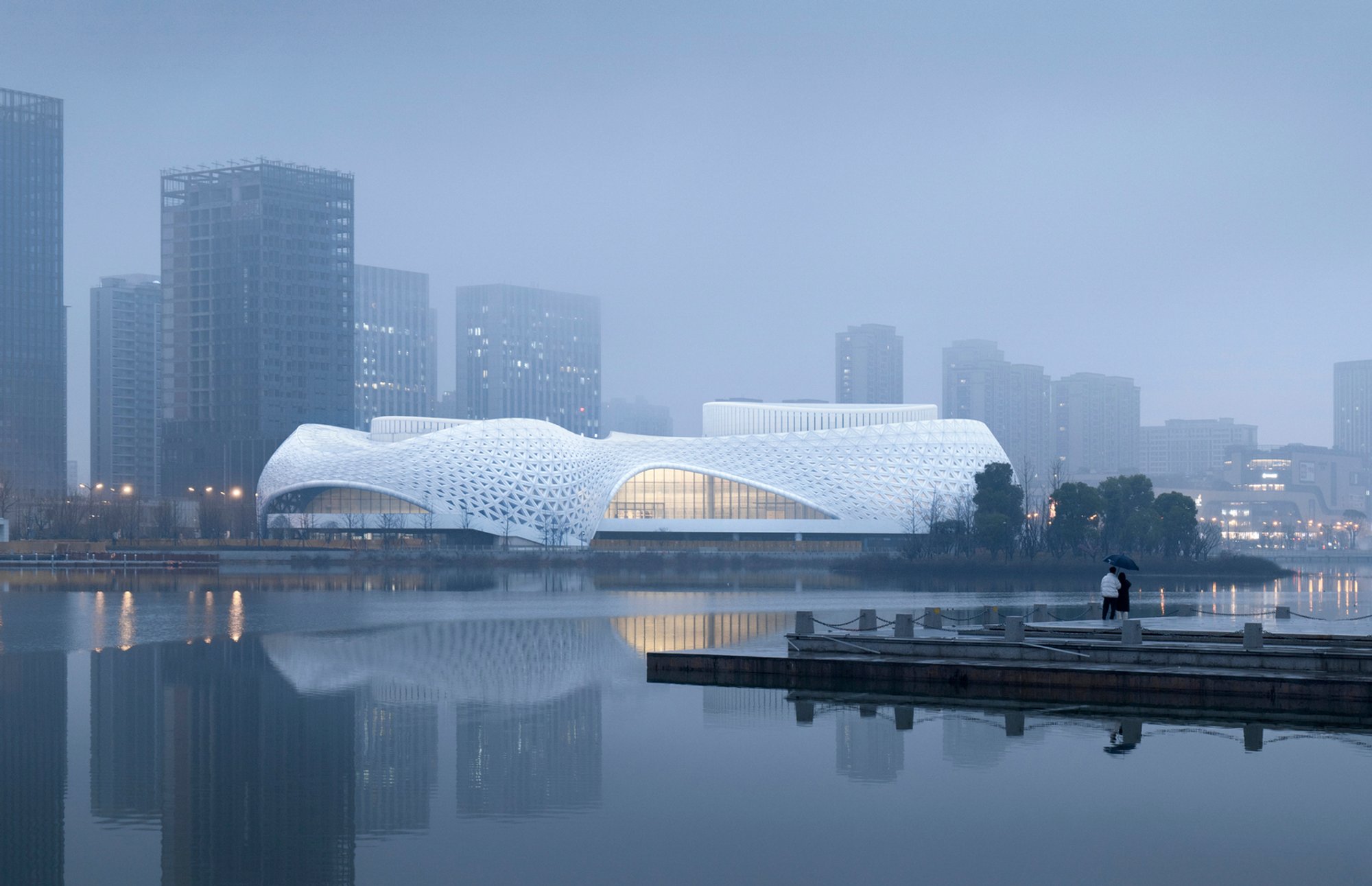 Golden Sands Lake Grand Theater: A Landmark of Cultural Architecture in Hangzhou