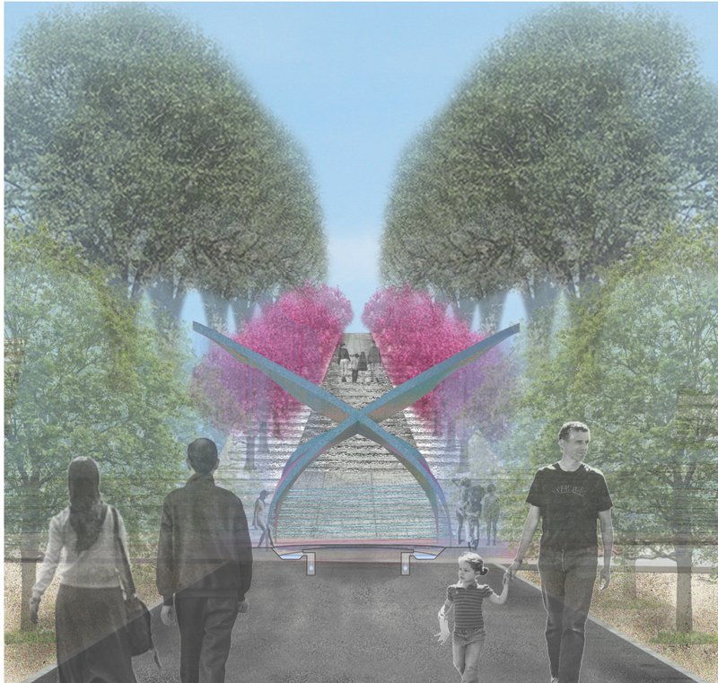 Sculptural Water Feature – A striking architectural element blending nature and innovation.