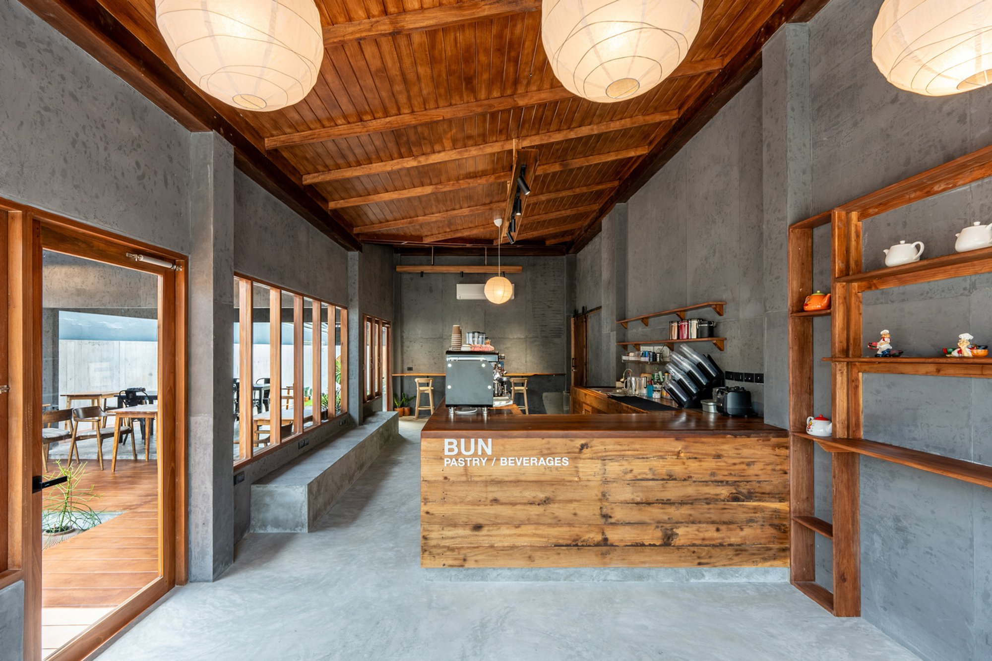 Minimalist Café Architecture in Thailand: Bun Pastry & Beverages by Architect Nonsense