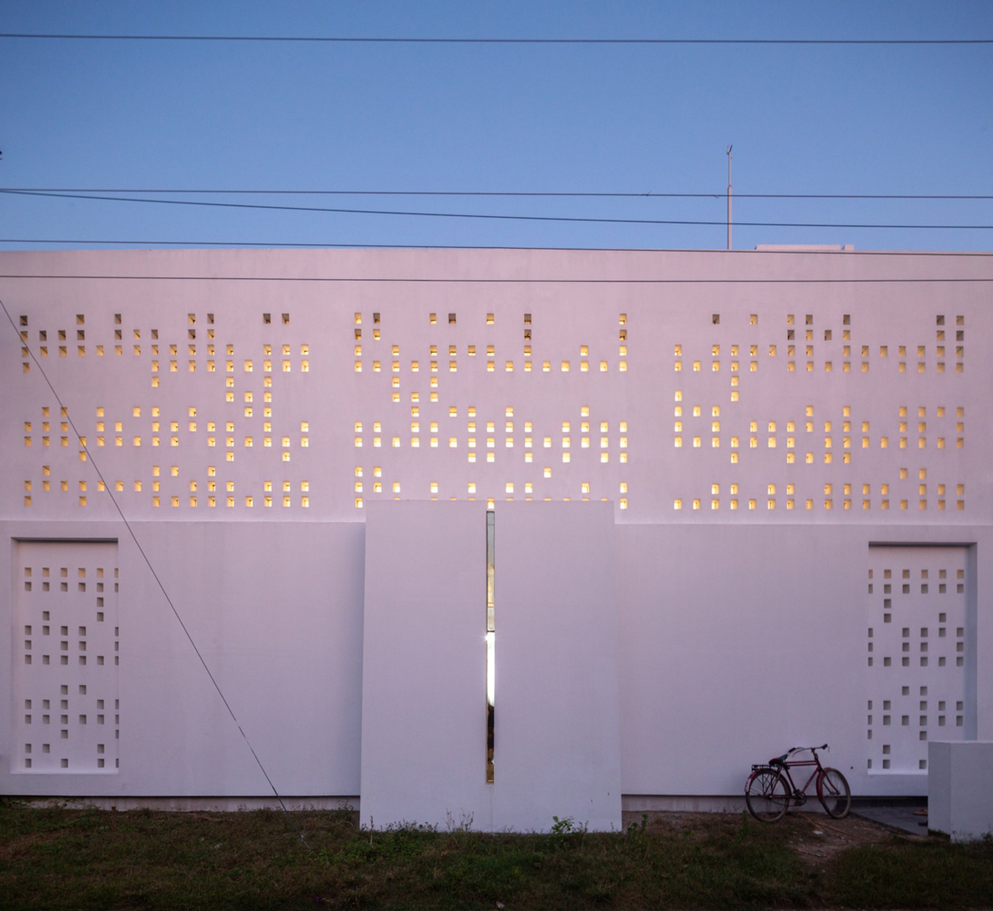 Ahsan Habib and Chinton Architects Build a Perforated Neighborhood Mosque in Kushtia, Bangladesh