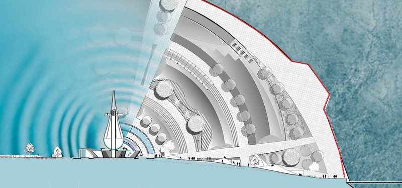 Masterplan Layout – A top-down view highlighting key functional zones and access points.