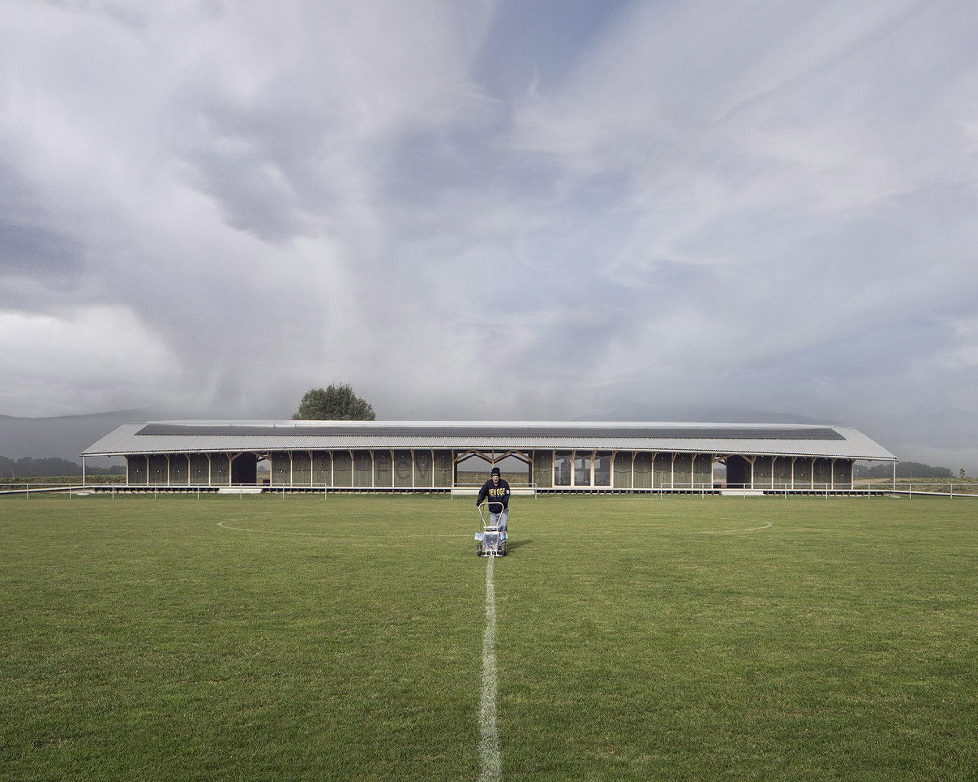 LOCALARCHITECTURE Builds a Straw-Insulated Sports Pavilion for a Swiss Village Football Club