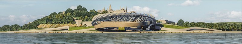 A Vision of Sustainability – The 'Water Drop' monument seamlessly blends modern design with ecological consciousness.