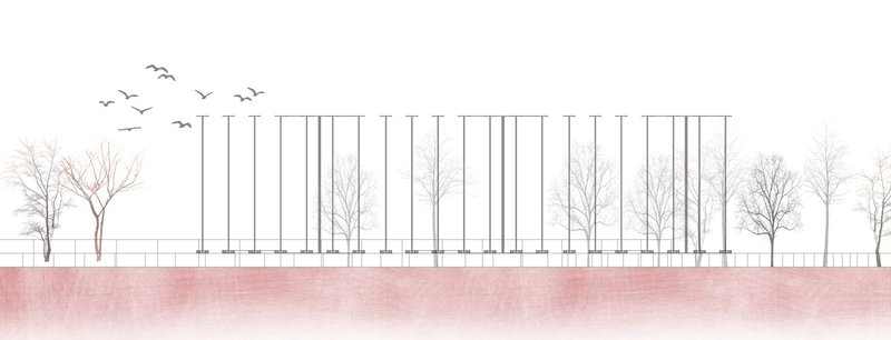 Minimalist Structural Elegance – A seamless blend of design and nature in urban settings