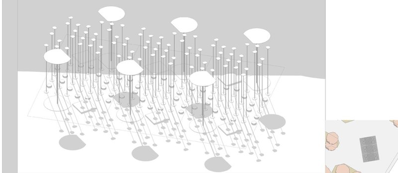 Abstract Urban Concept – A detailed 3D visualization of an urban installation.