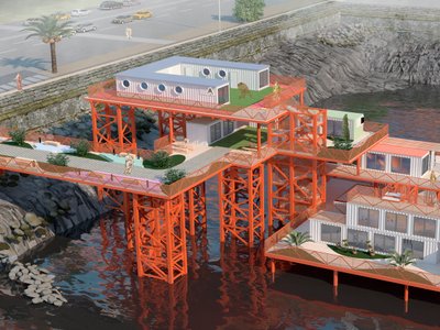 Marine student container city