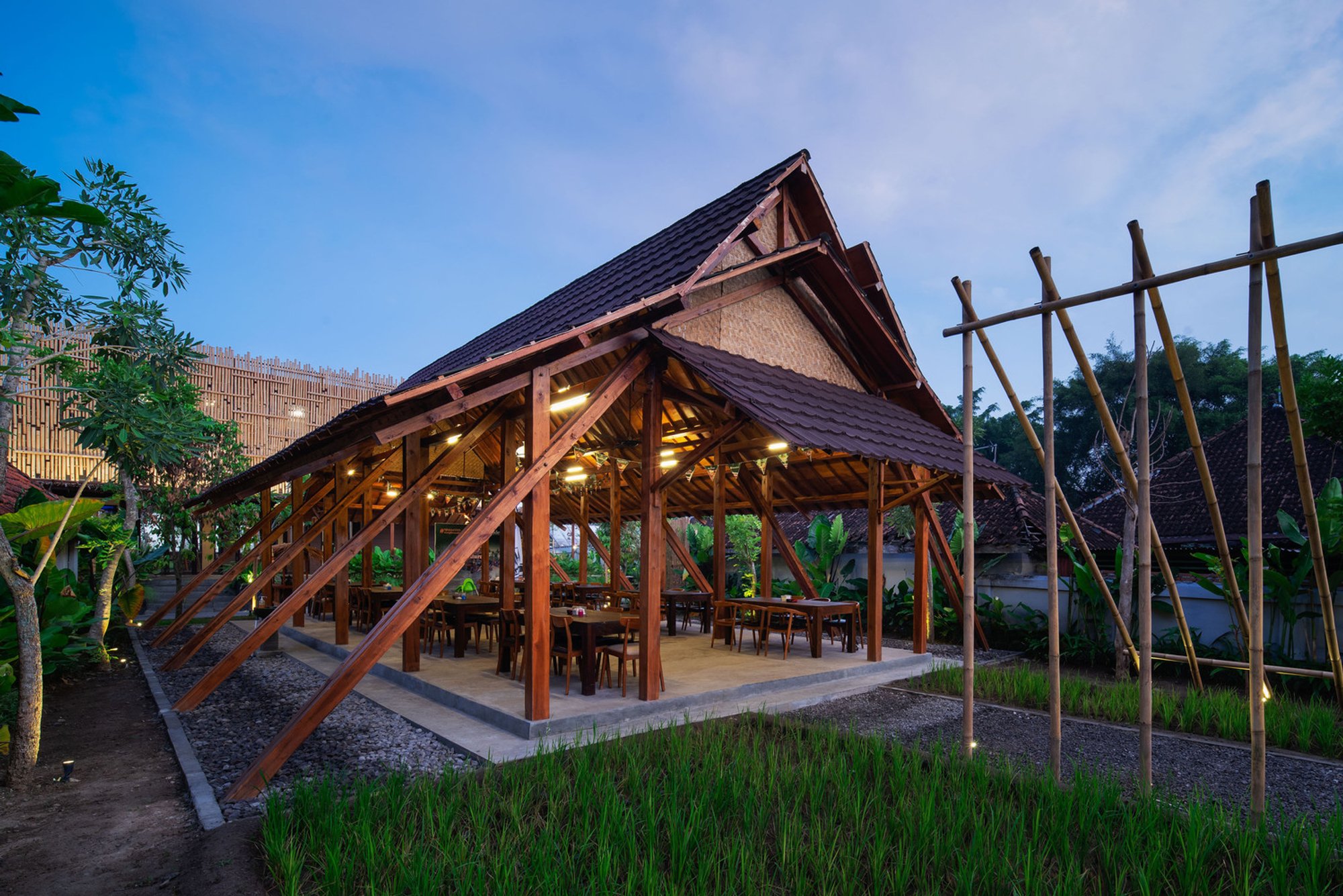 Eco-Friendly Restaurant Design: Embracing Nature at Srasadesa Restaurant by LOCALIC STUDIO