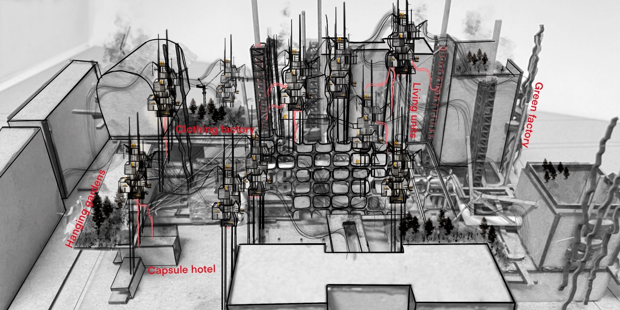 Futuristic Co-Living Architecture: A New Vision for Urban Spaces