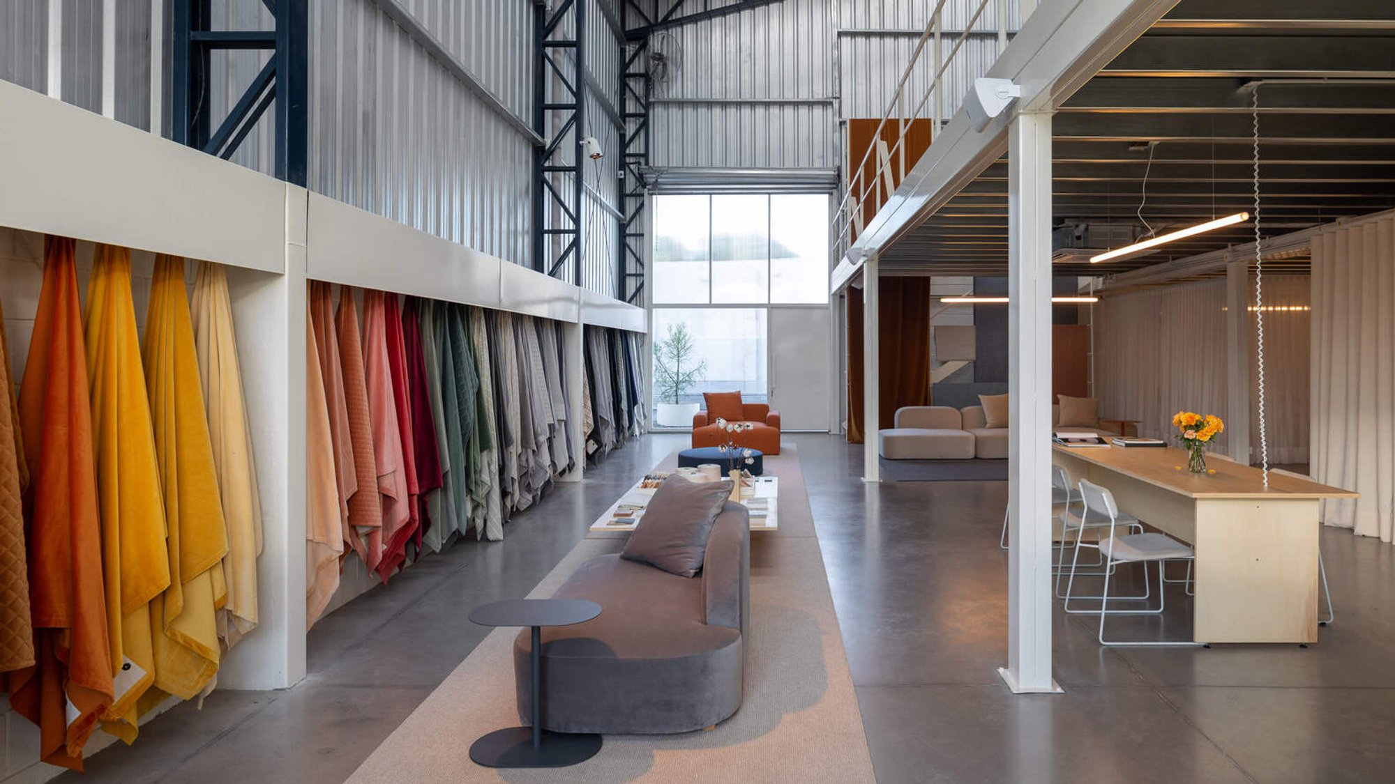 Innovative Showroom Design: Transforming Spaces with Fabric and Light