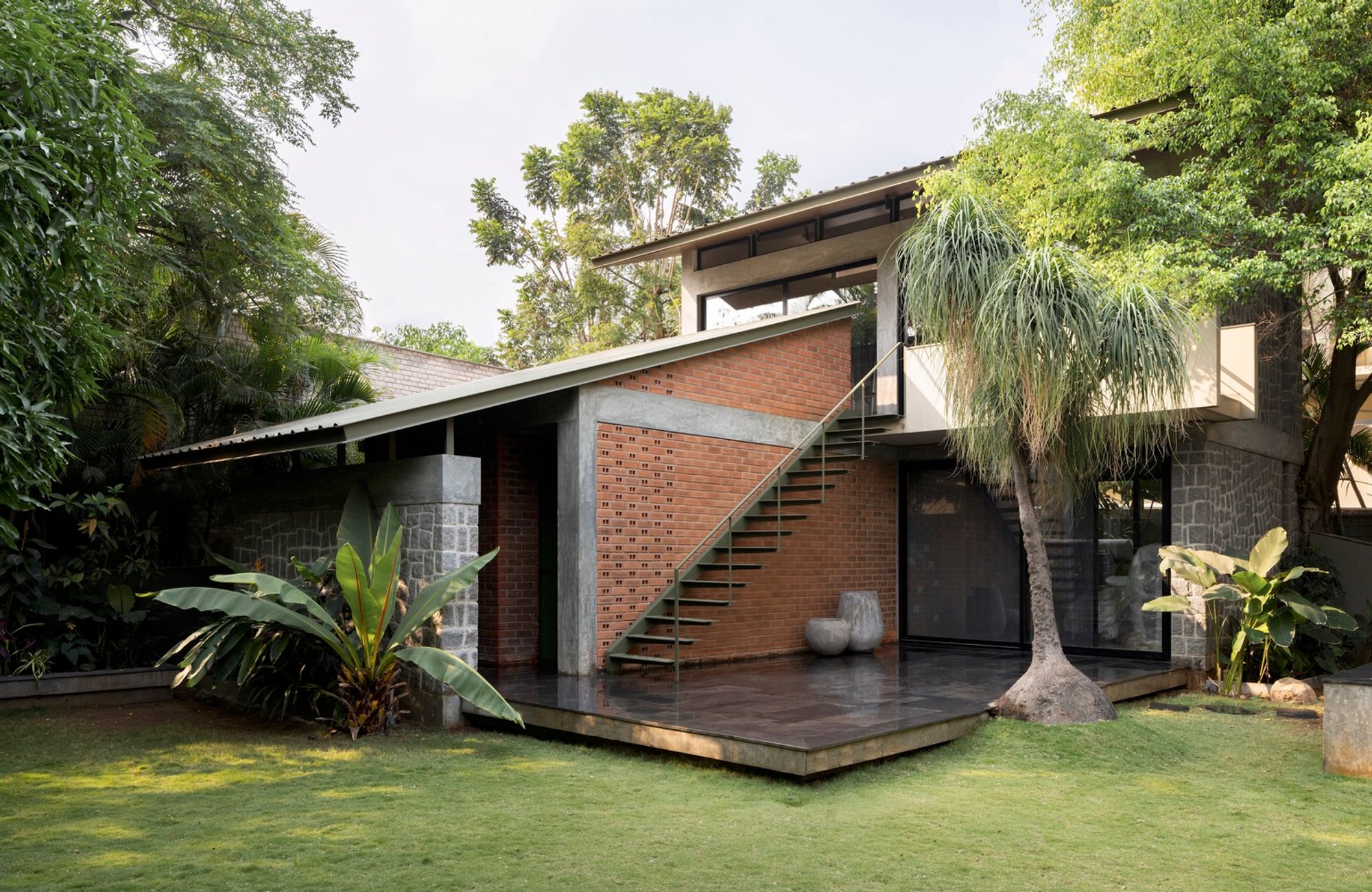 Multifunctional Backyard Design in Hyderabad: A Seamless Blend of Work, Leisure, and Nature