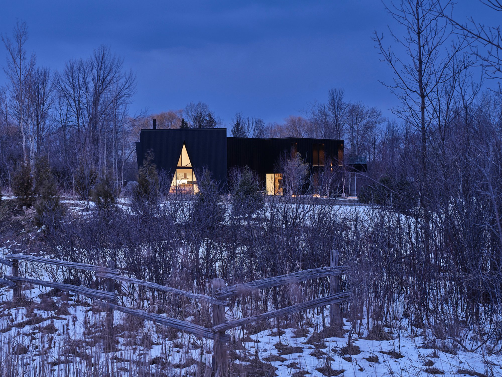 Discover the Innovation Behind Collingwood's Feline Ski Chalet by Atelier RZLBD