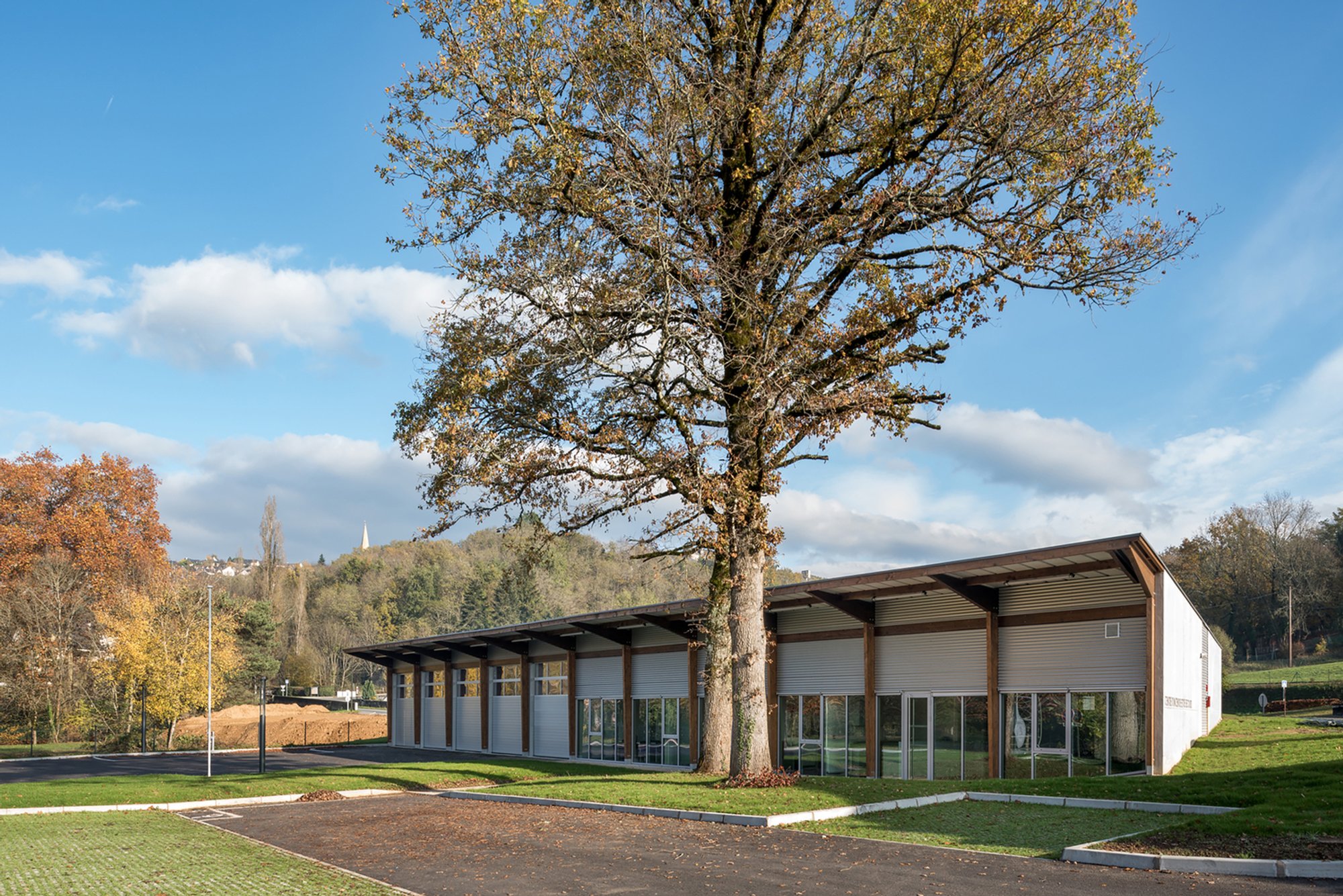 Sustainable Fire Station Design in Donzenac: A Model of Eco-Friendly Architecture by NIEZ LARRAUFIE ARCHITECTES ASSOCIES - NL.AA