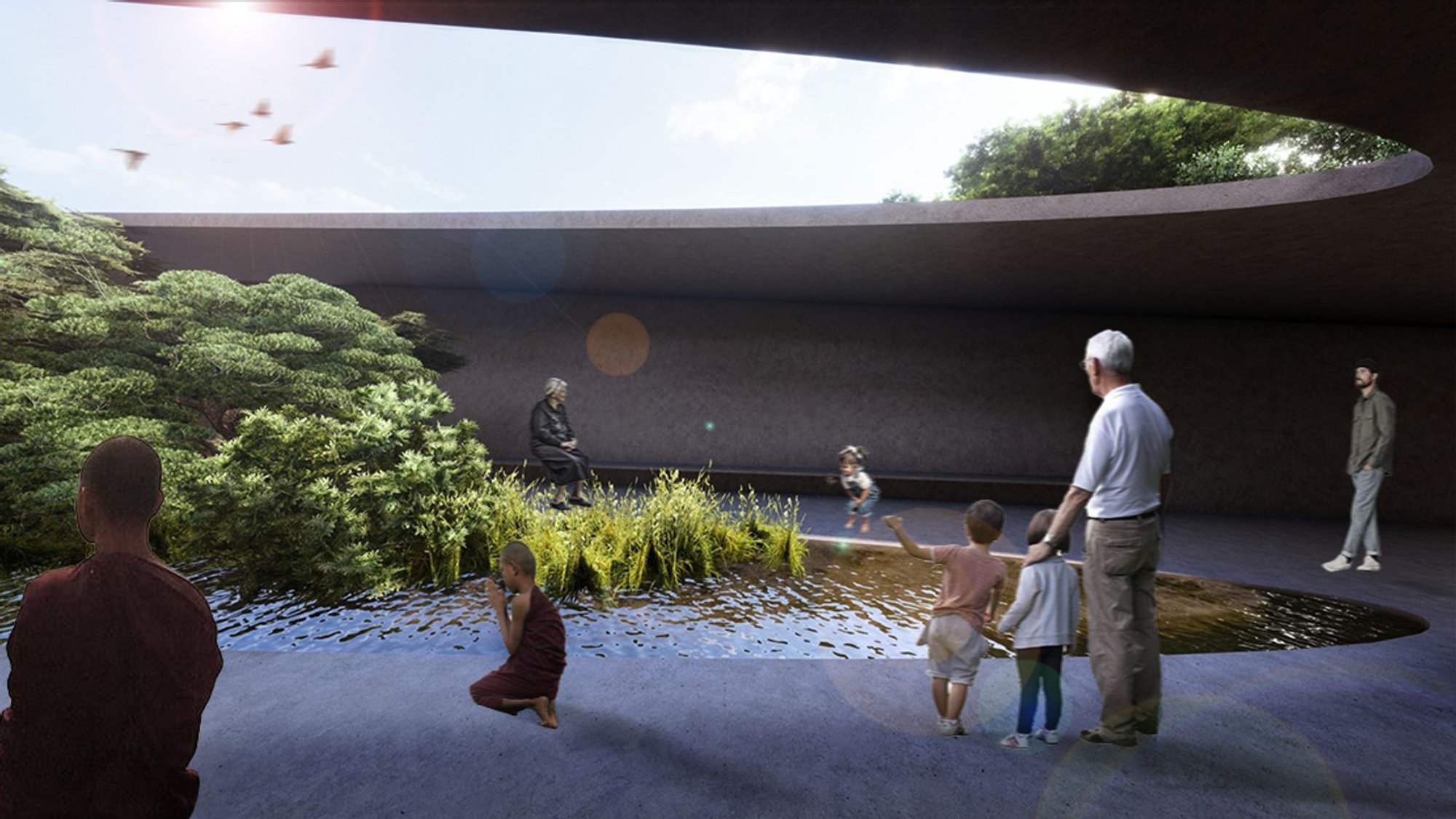 Sustainable Architecture in Urban Landscapes: A Case Study of 'A Peace for Peace - Nurture Nearby Nature'