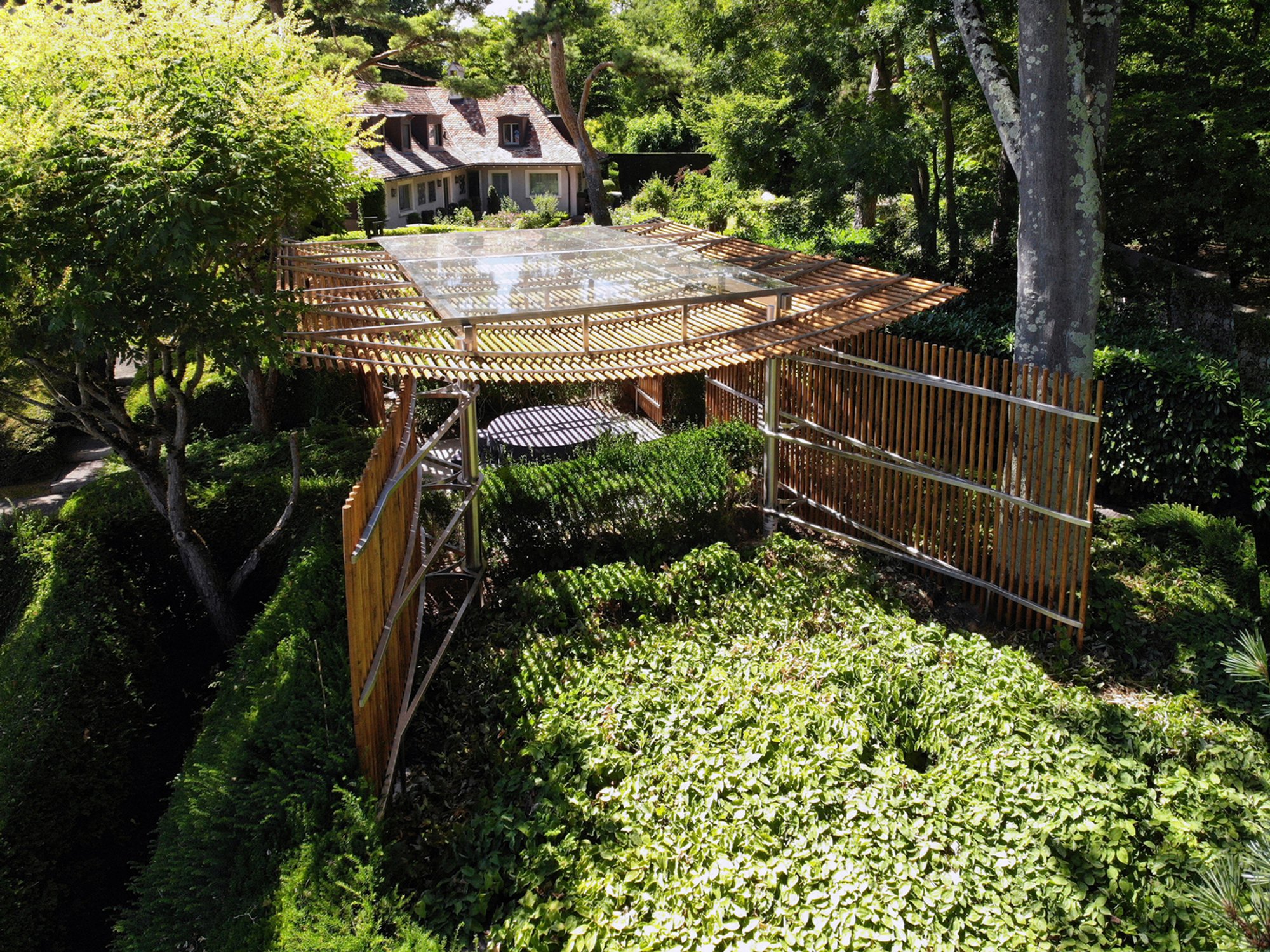 Meditation Pavilion Design: Unveiling the Chou No Hane Pavilion by Atelier LAVIT