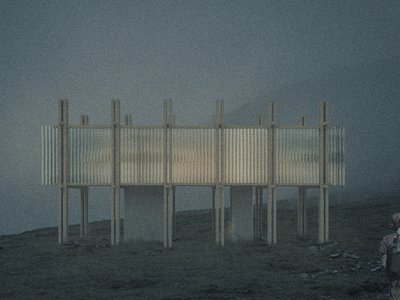 A cabin for hikers "Above"