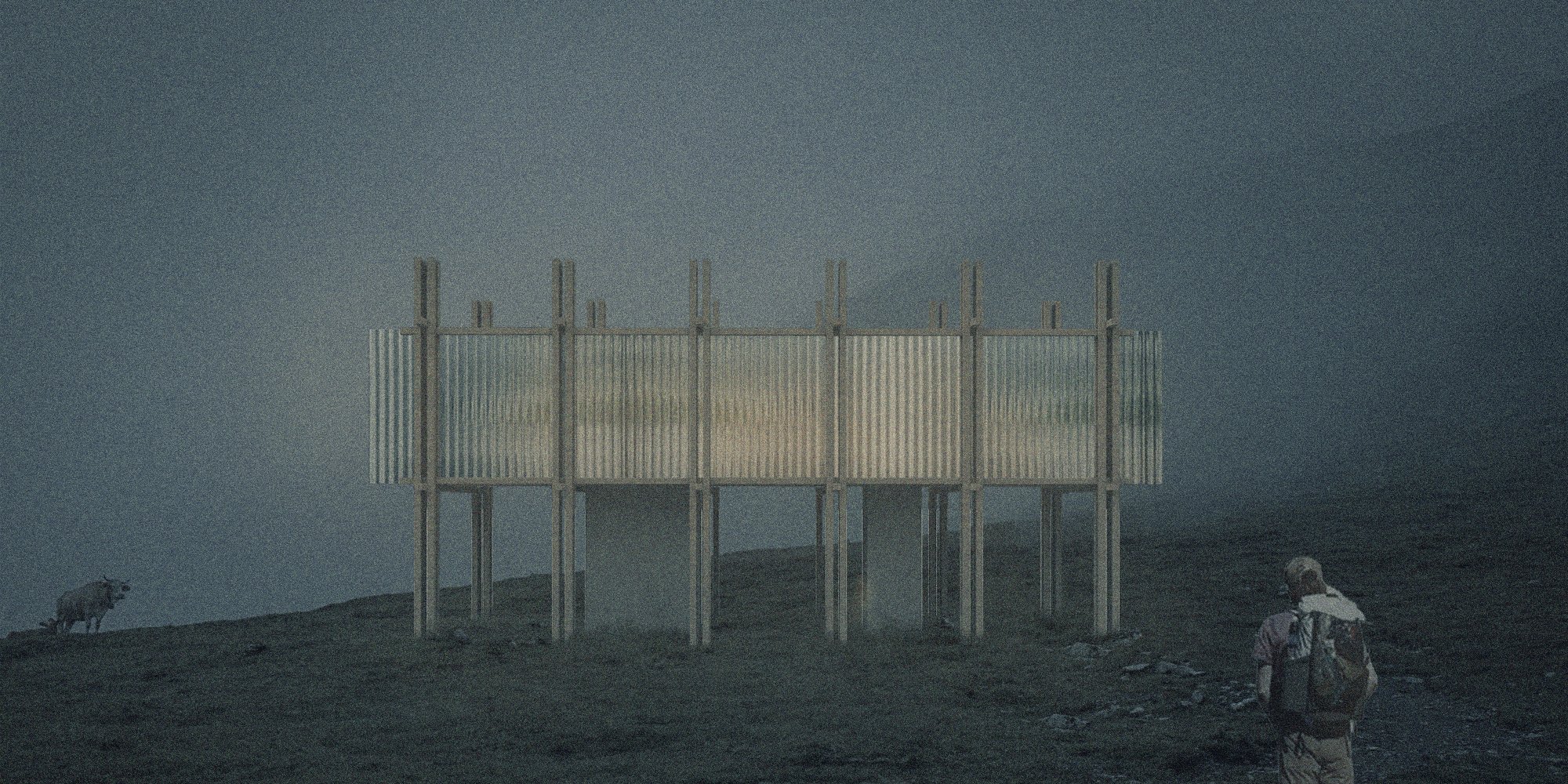 A cabin for hikers "Above"